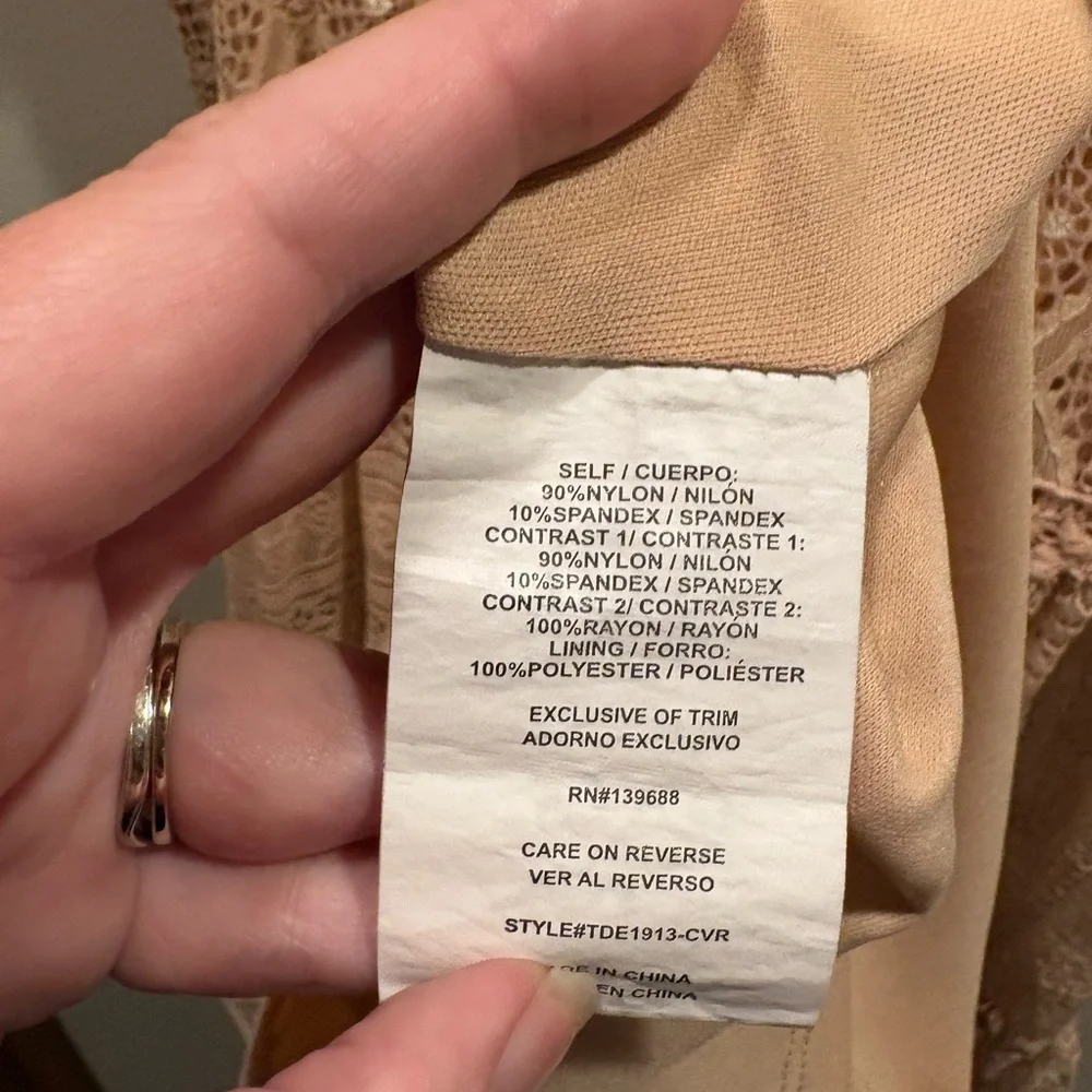 🔥 2/$10 3/12$ Altar'd State Lace large pink Mini Dress - Picture 6 of 7